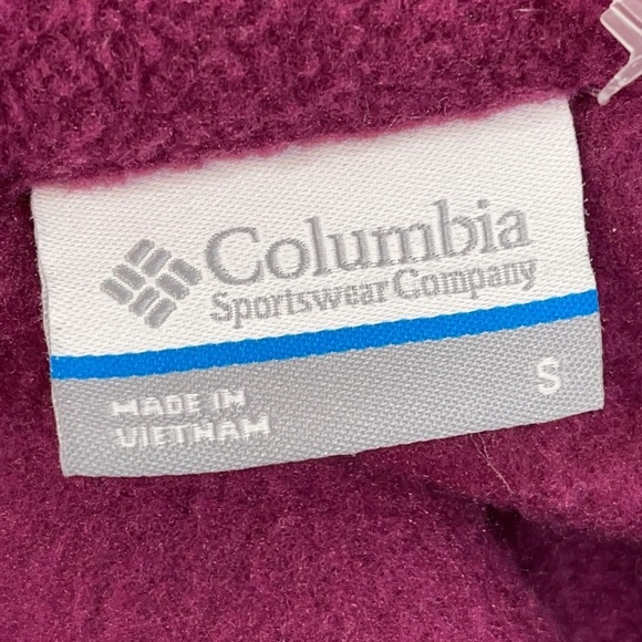 Columbia Purple Fleece Vest Size Small - Picture 6 of 8